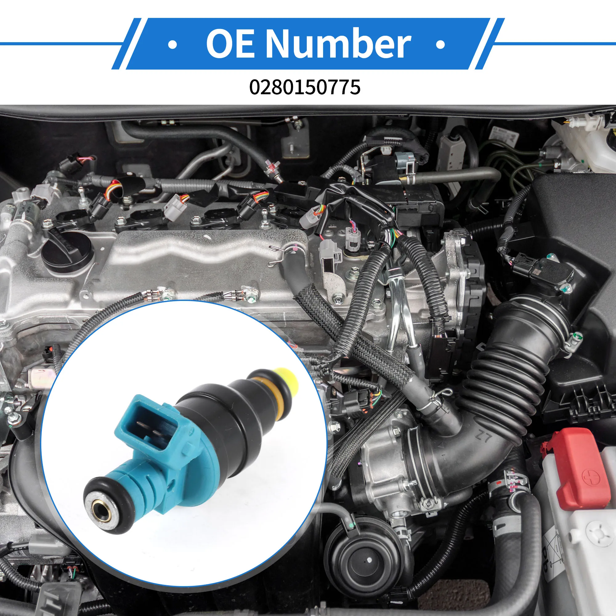 

UXCELL 1 Pc No.0280150775 Fuel Injector for MITSUBISHI MAGNA TR 4G54 Fuel Nozzle