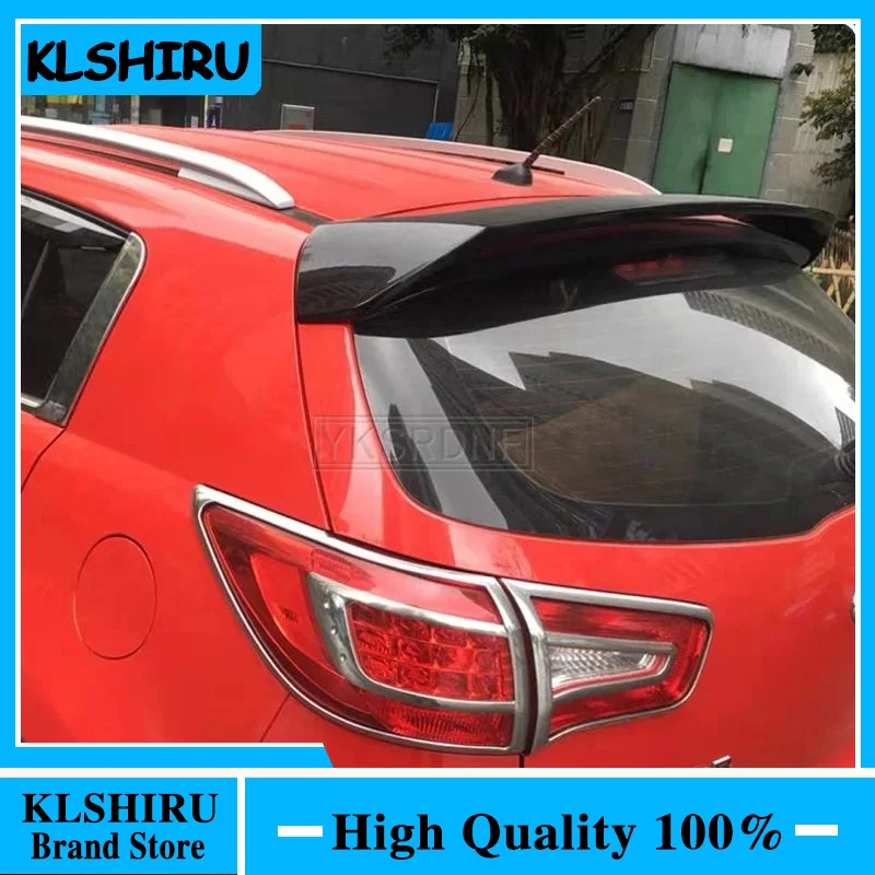 for Kia sportage spoiler 2011-2017 sportage Spoiler light High Quality ABS Material Car Rear Wing Primer Color Rear Spoiler