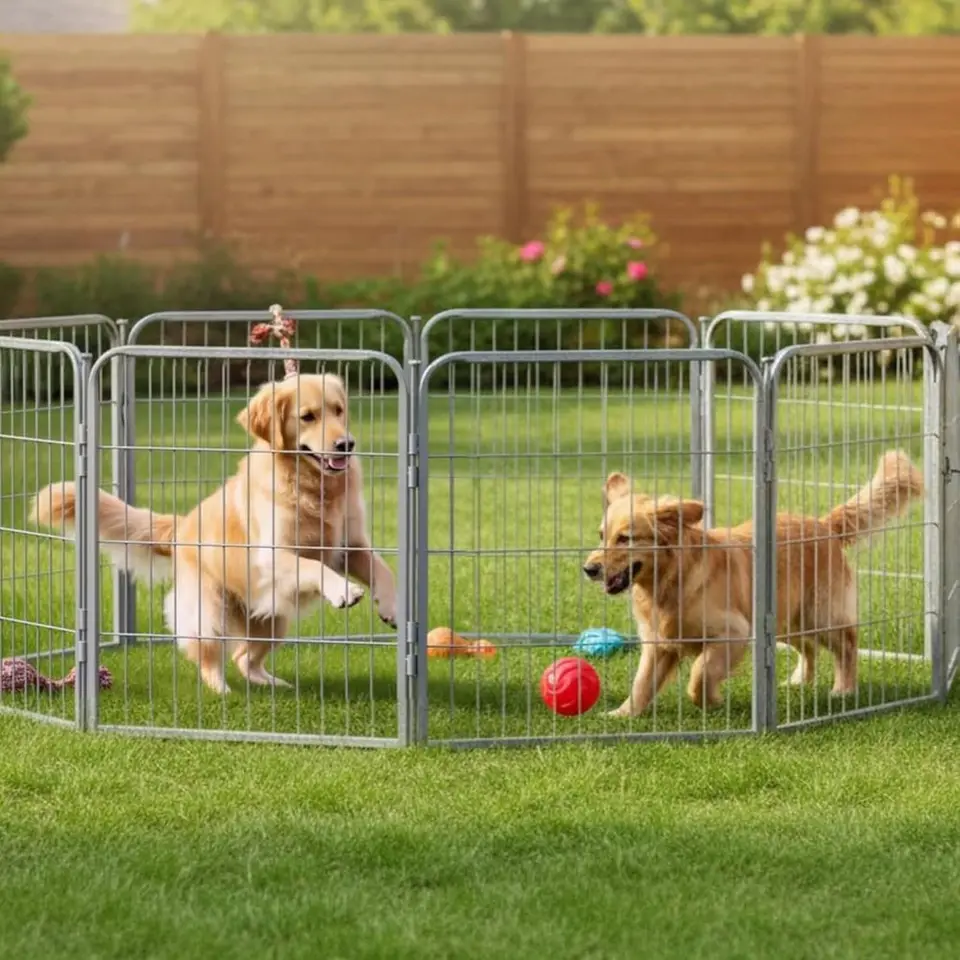 Heavy Duty Portable Dog Playpen for Outdoor Use