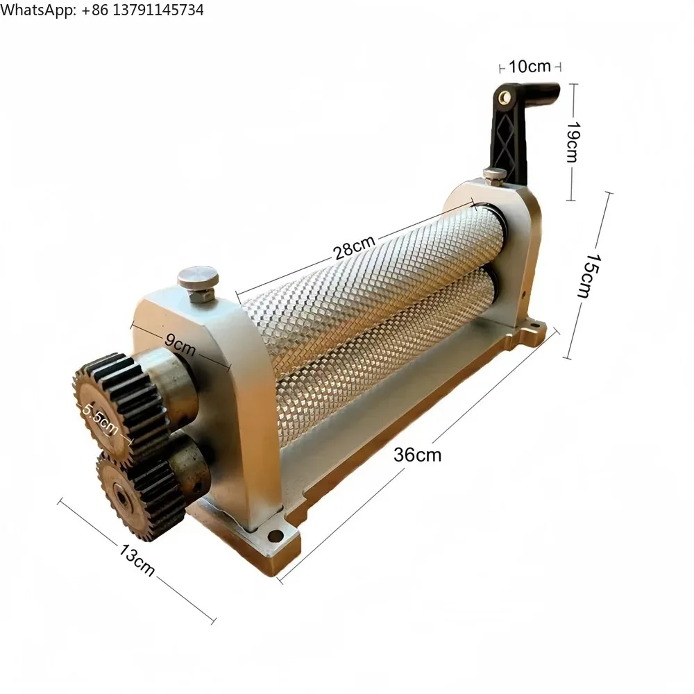 

Size 280mm Beeswax Foundation Rollers Machine Aluminum Alloy Beekeeping Foundation Embossing Machine