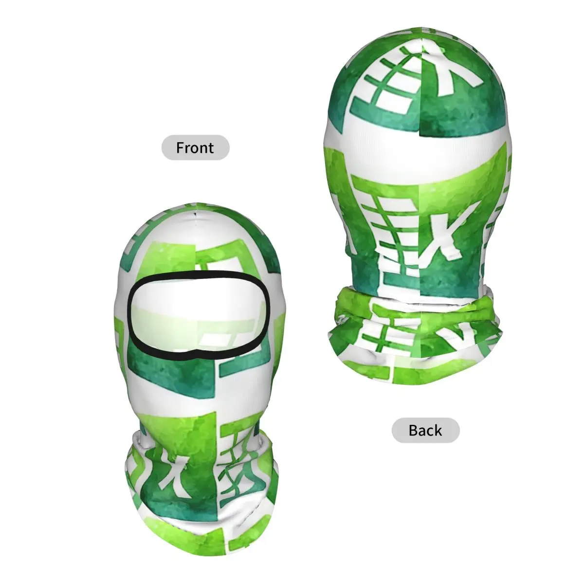 Watercolor Excel Logo Breathable Thin Balaclava Full Face Mask Sun Protection Neck Gaiter For Motorcycle Cycling