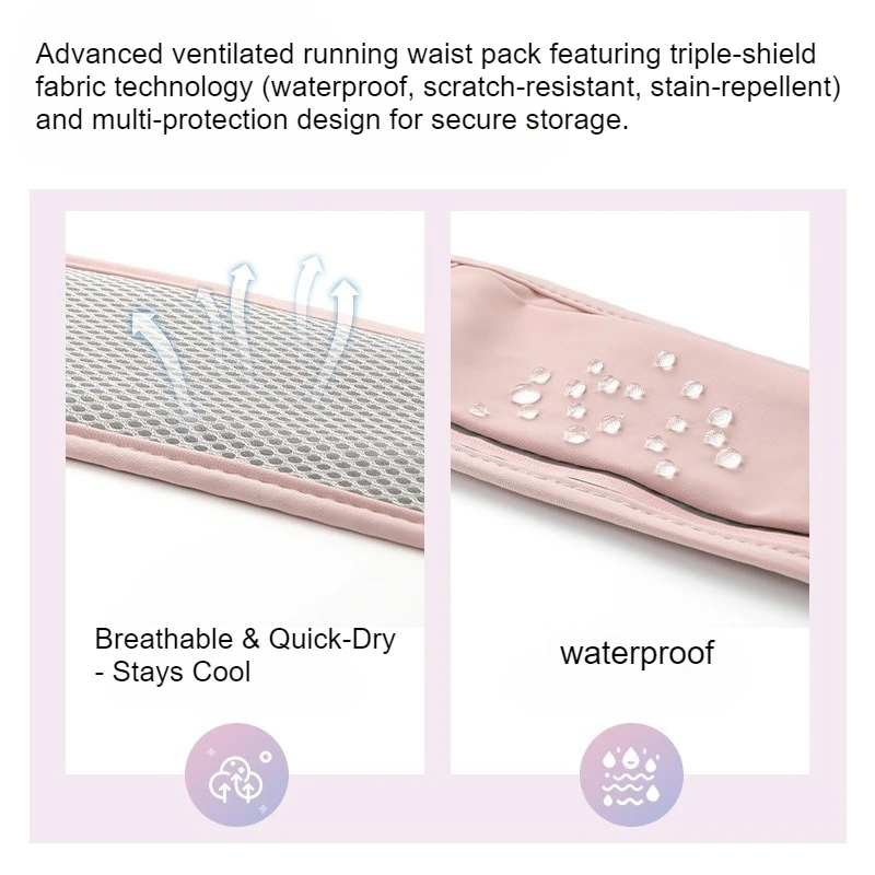 360 ° حقيبة خصر عاكسة للجري مكونة من 3 جيوب وحزام نحيف مقاوم للماء مع منفذ لسماعة الرأس تناسب الهواتف مقاس 7.2 بوصة لسلامة الجري الليلي #6