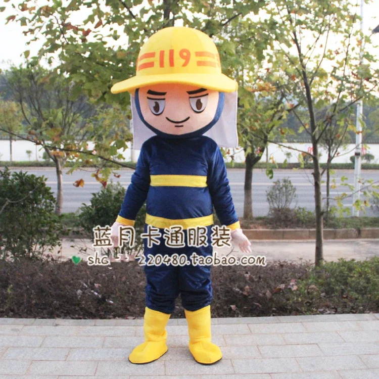 Christmas Fire Safety Mascot Costume Suits Cosplay Party Game Dress Outfits Clothing Promotion Carnival Halloween Adults Mascot