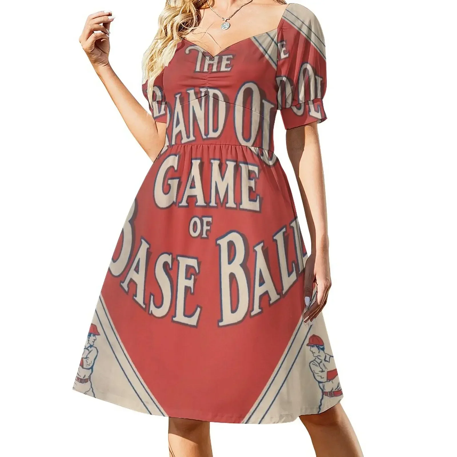 

The Grand Old Game of Baseball (1912) Sleeveless Dress long dress women summer elegant chic wedding evening dresses Dress