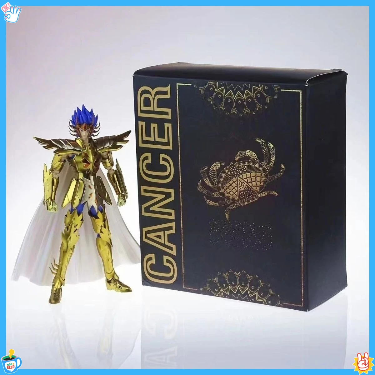 

In Stock ST Model Saint Seiya Myth Cloth EX LC Cancer Manigoldo The Lost Canvas Knights of the Zodiac Anime Action Figure Toys