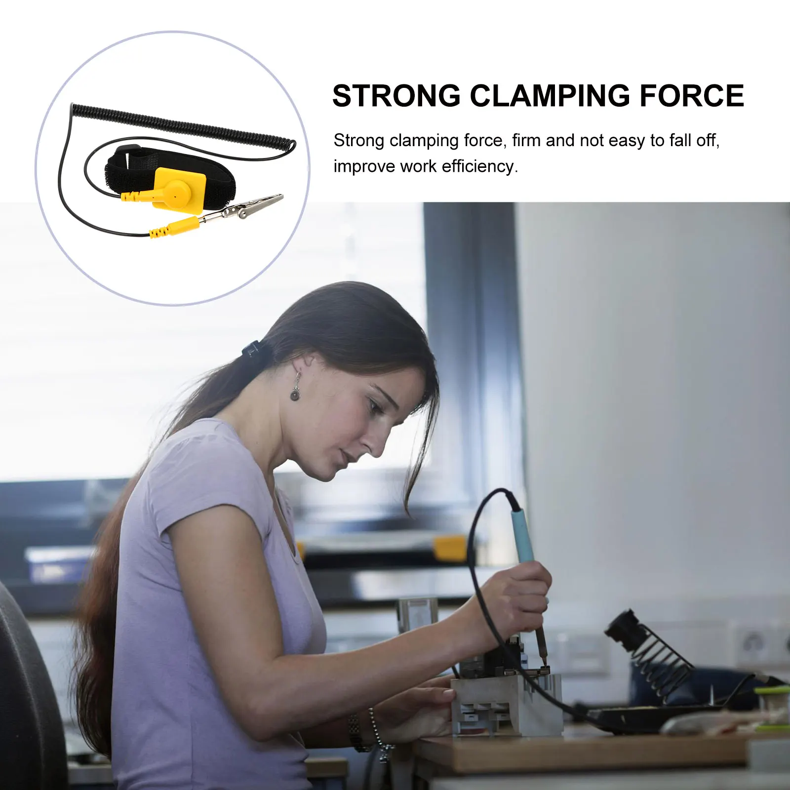 

Anti Static Wrist Strap Reusable ESD Straps Adjustable Wristb 1 8M Cable Safety Conductivity Electronic Maintenance Dust Free