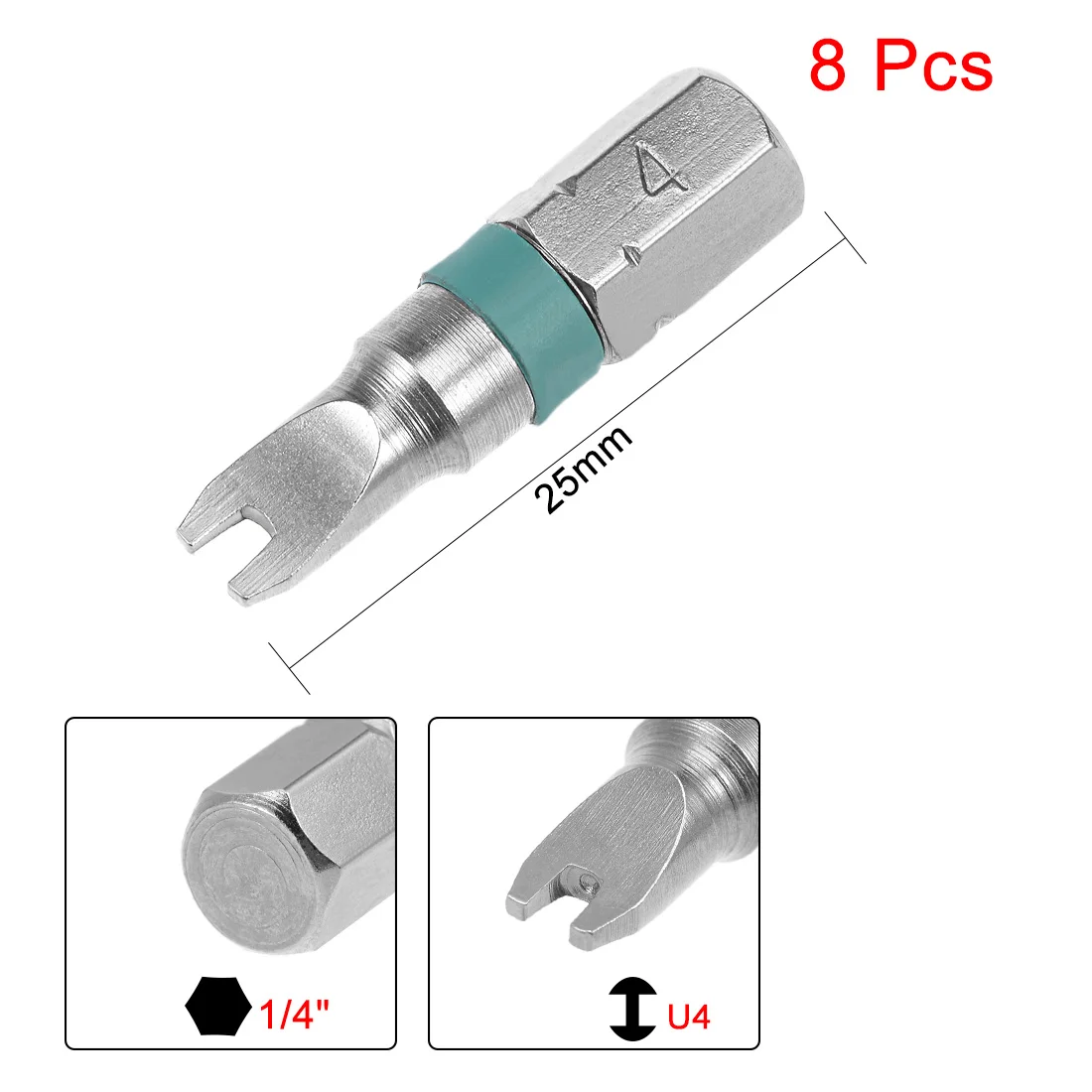 4 stücke Sechs kant schrauben dreher Bit Set 25mm h 2,5 h3 t40 t8 t10 t27 ts20 t15 u4 Sicherheit Torx Schrauben dreher Bits s2 Stahl набор отверток