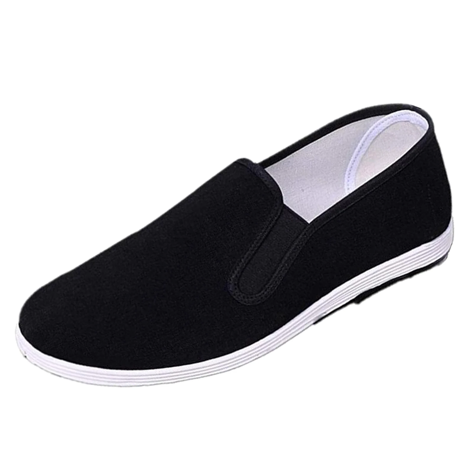 Kung Fu Footwear Men Cotton Cloth Anti Slip Comfortable Flexible Sole for Tai Chi Parkour Wushu Training