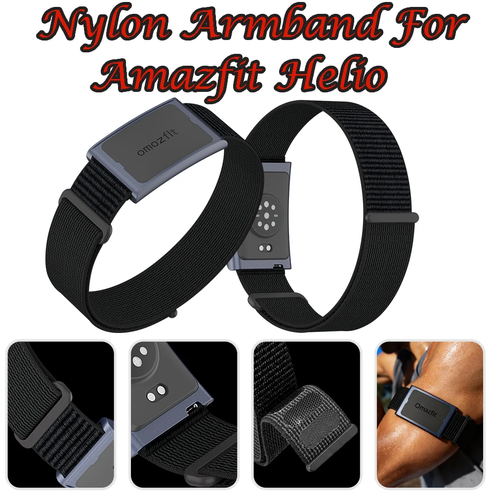 

Nylon Band for Amazfit Helio Nylon Watch Strap Official Original Nylon Armband Sport Gym Band for Amazfit Helio Men Women Strap