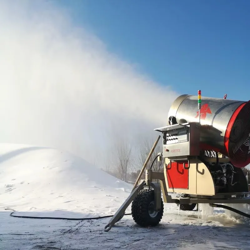 Snow Making Machine Engine-Powered Pump 360 Degree Rotation Ski Slopes Available