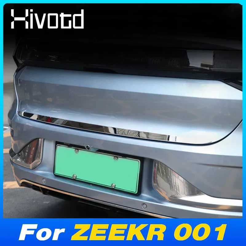 Anti-Scratch Car Rear Trunk Tailgate Strip Protector Rear Bumper Trim Exterior Accessories For ZEEKR 001 WE ME YOU Z-sport 2024