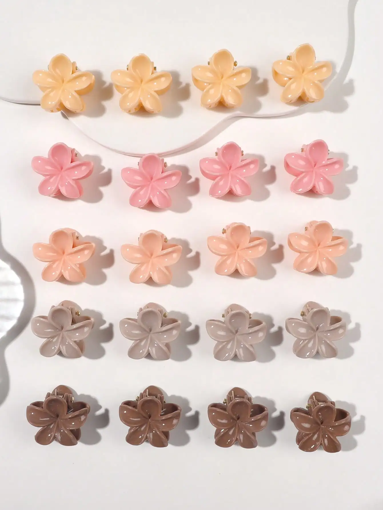 20 Stück Sommer-Haarspangen in verschiedenen Farben, kleine, niedliche Haarklammern, Haarnadeln, Haarspangen, Haaraccessoires für Damen und Mädchen. – Detail 14