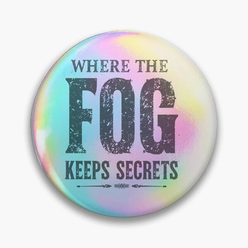 Widows Bay – Where The Fog Keeps Secrets Pin Holographic Star Heart Pin Brooches Laminated Button Fashion Accessory