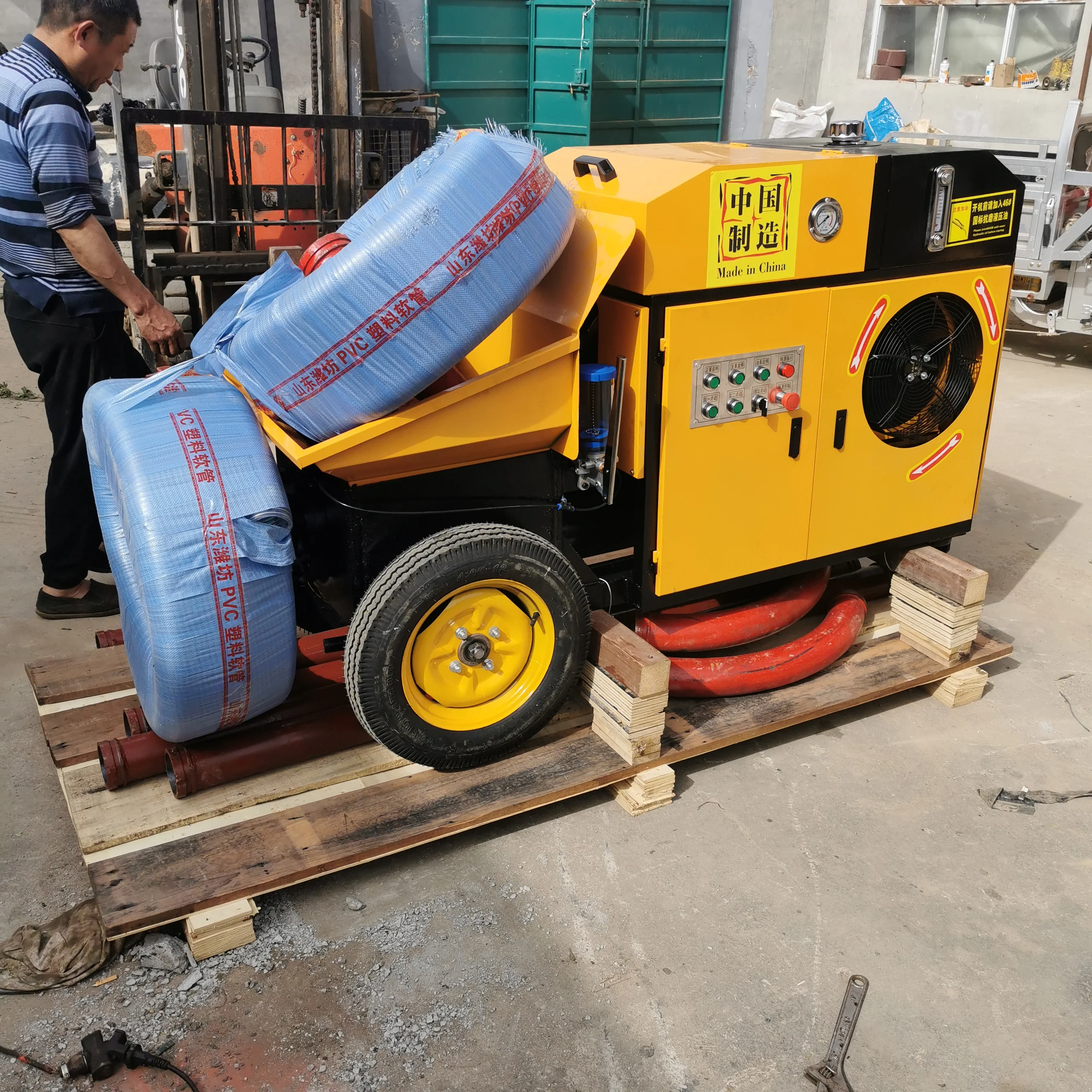 Electric Trailer Concrete Pump Diesel Concrete Pump  New Mobile Mini Concrete Pumps Machine