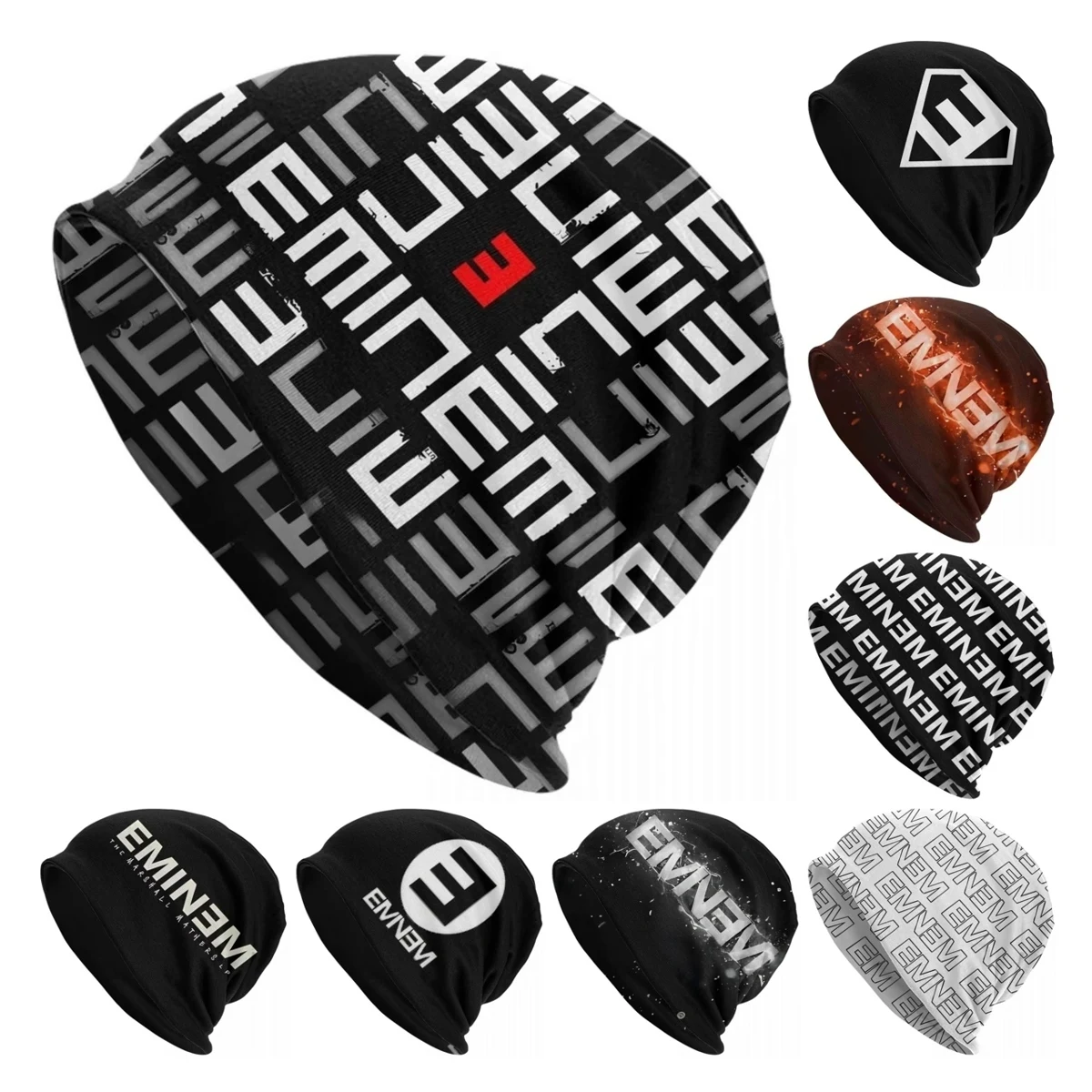 EMINEM Hip Hop Rap Music Bonnet Hats Cool Outdoor Skullies Beanies Hats Men's Women's Summer Head Wrap Cap