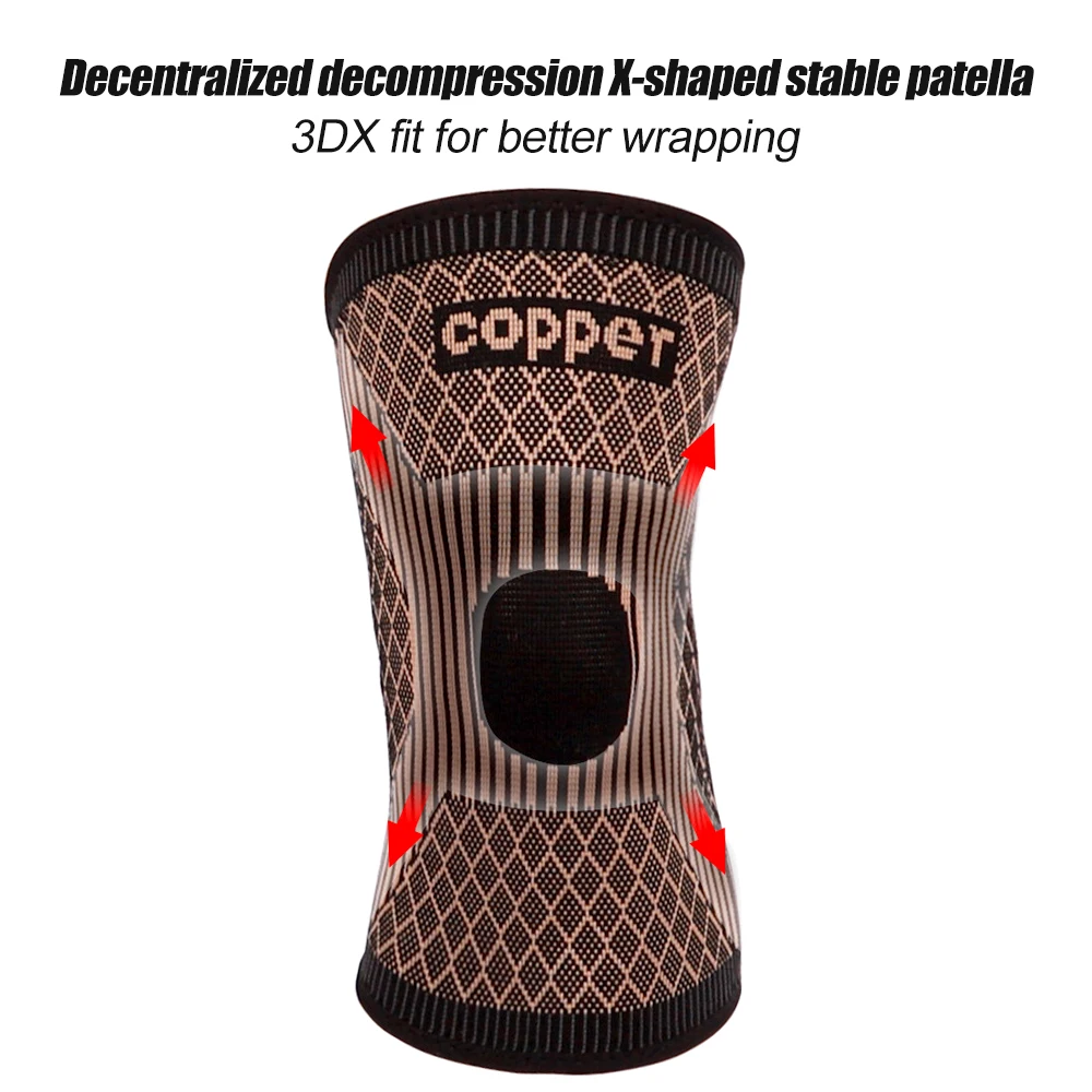 Copper Knee Brace for Arthritis Pain & Support - Copper Knee Sleeve for Knee Pain Compression Sleeve for Sports, Knee Pain Relie