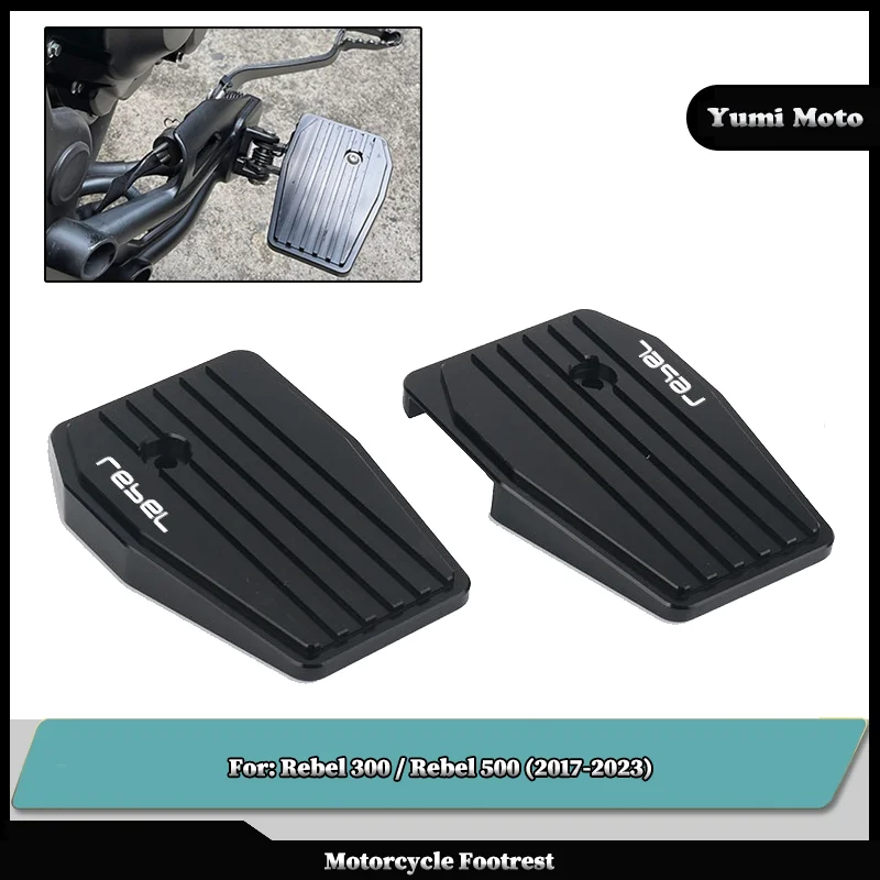 

For HONDA CMX500 Rebel CMX 500 300 Rebel500 2017-2023 Footrest Motorcycle Billet Wide Foot Pegs Pedals Rest Footpegs Accessories