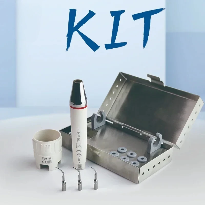 Refine Sterilizing Kit for EMS & Woodpecker Contains Handpiece, Tips, Wrench, Disinfecting Case Piezon Ultrasonic Dental Scaling