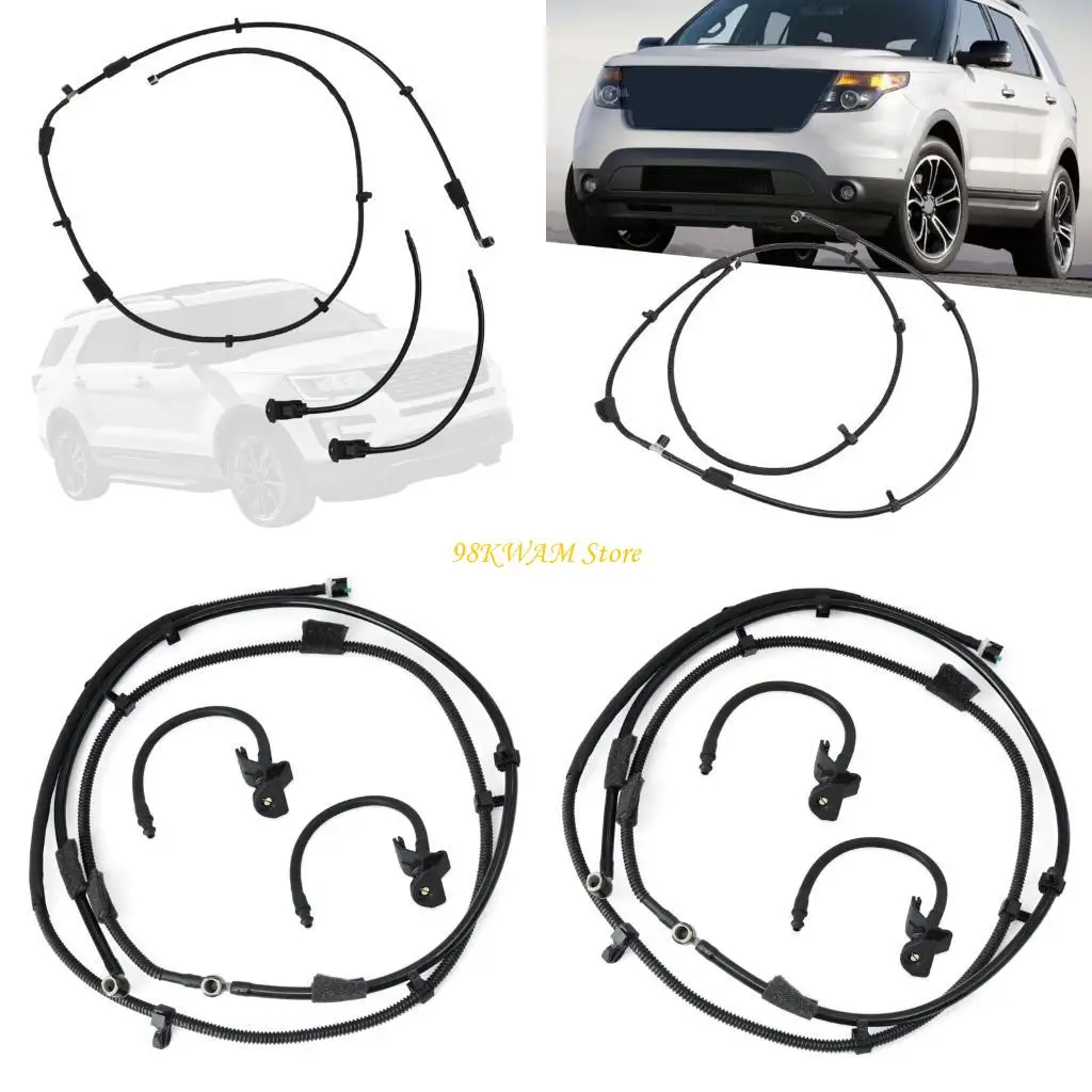 Easy Installation Windshield Washer Upper Hose and Nozzle for Explorer 2011-2015 Replacement Wiper Nozzle BB5Z-17A605-A 68UF