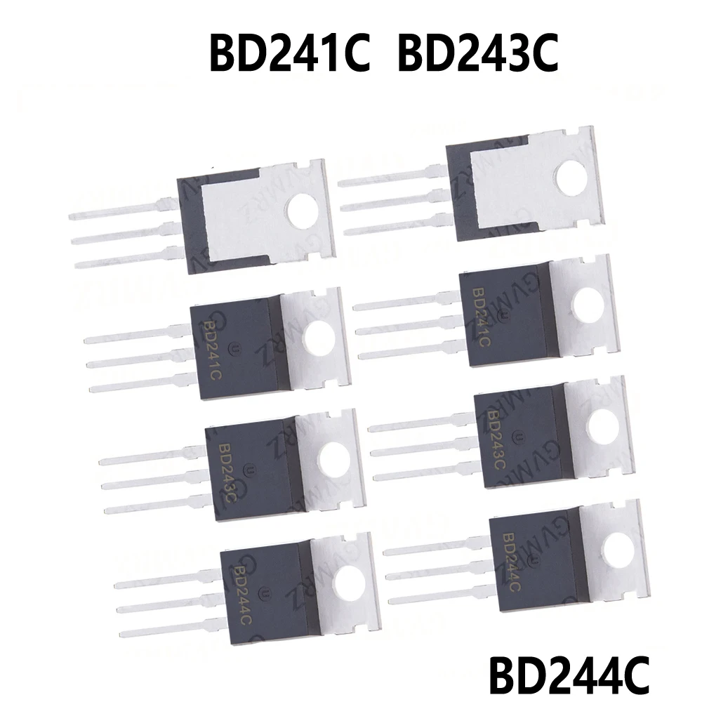 10PCS/LOT BD241C BD244C BD243C BD241 BD244 BD243 TO-220 TO220 Transistor  BD244C BD243C BD241