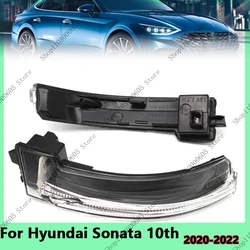 87613/23-L1060 For Hyundai Sonata 10th 2020 2021 2022 Car Outside Rearview Door Side Mirror Turn Signal Light Lamp