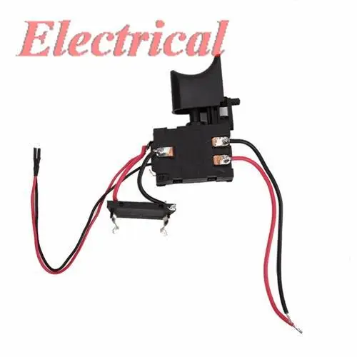 1pc 7.2V-24V 5-16A per batteria al litio Trapano a batteria Interruttore di controllo della velocità Trapano elettrico Interruttore a grilletto Piccola luce FA2-16/1WEK