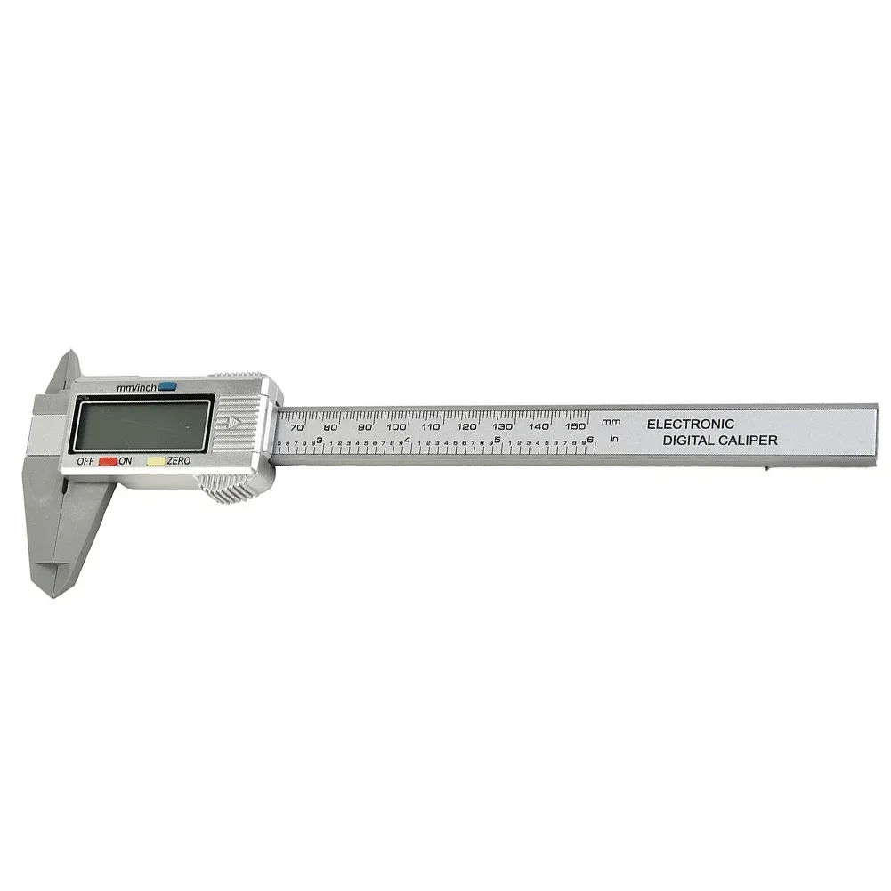 150mm/6inch LCD Digital Electronic Carbon Fiber Vernier Caliper Gauge Micrometer 84g Digital Electronic Caliper Ruler