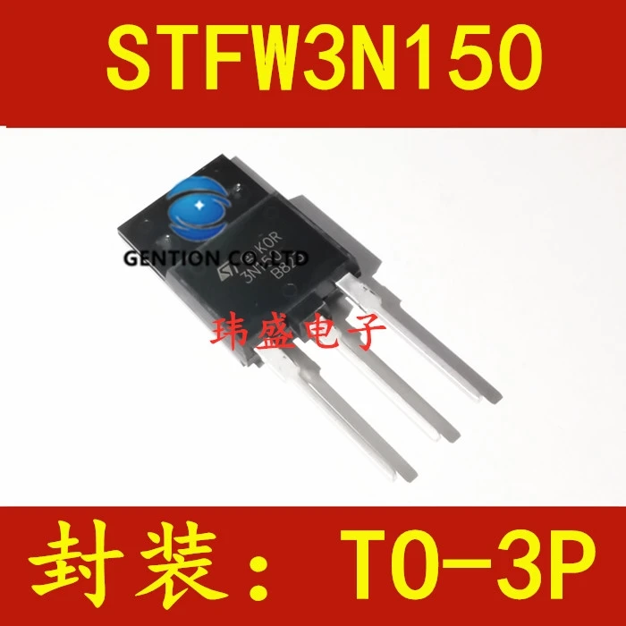 10PCS STFW3N150  TO-247 in stock 100% new and original