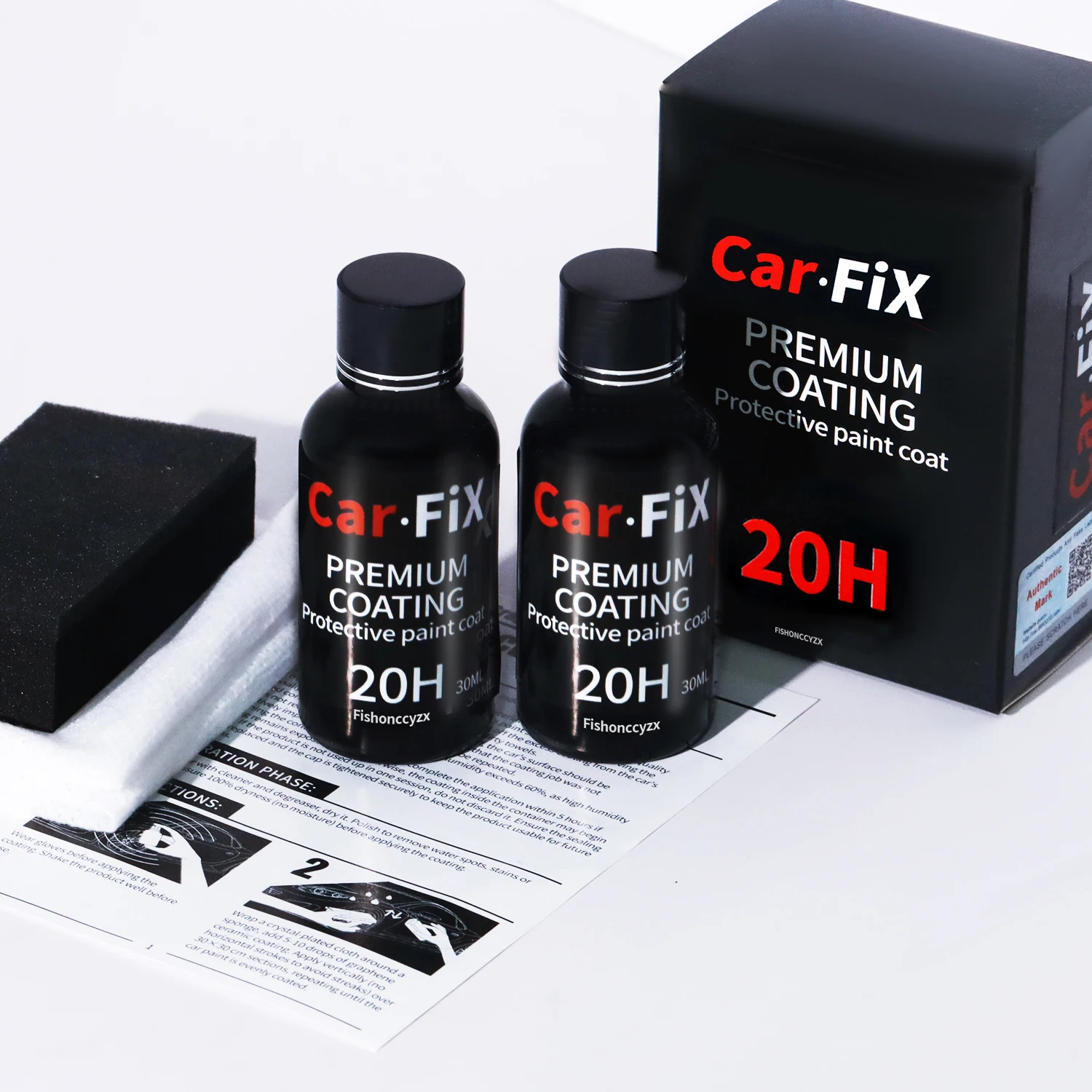 

2Pcs 20H Ceramics for Car Polish Liquid Ceramic Coat Hydrophobic Glass Coating Paint Protective Foil Care Anti-scratch Auto Wax