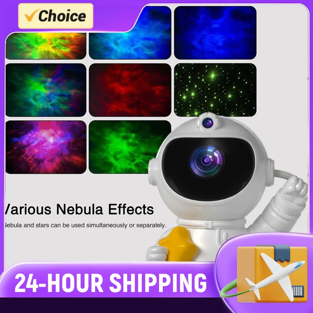 Astronaut Galaxy Projector Night Light with Remote Control White Spaceman Holding Star Projectors Halloween and Christmas Gifts