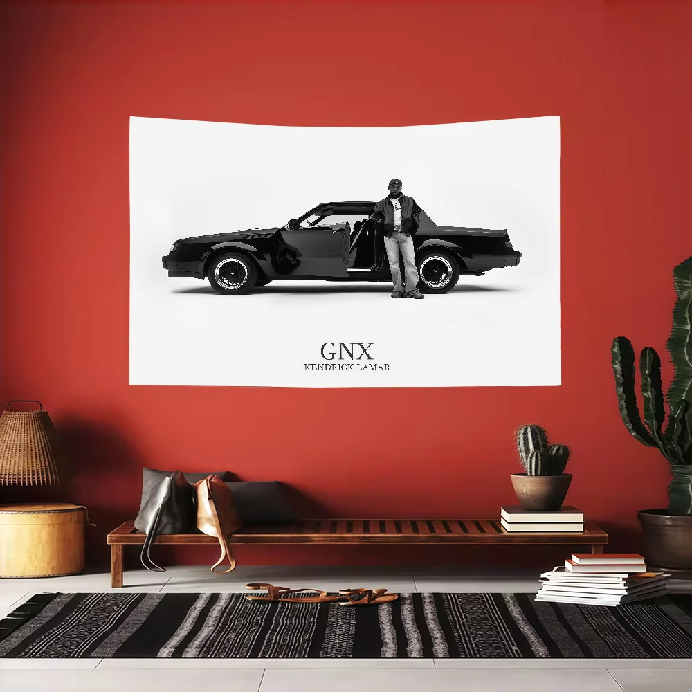 GNX K-Kendrick L-Lamars Hip Pop Rapper flag Decoration Art Picnic Party Home Hanging Camping Outdoor Party Banner