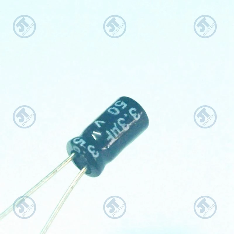 Capacitor eletrolítico de alumínio radial, 3.3UF50V, 50V, 3,3 UF, 3.3MFD, 50WV, 4x7mm, 20 PCes