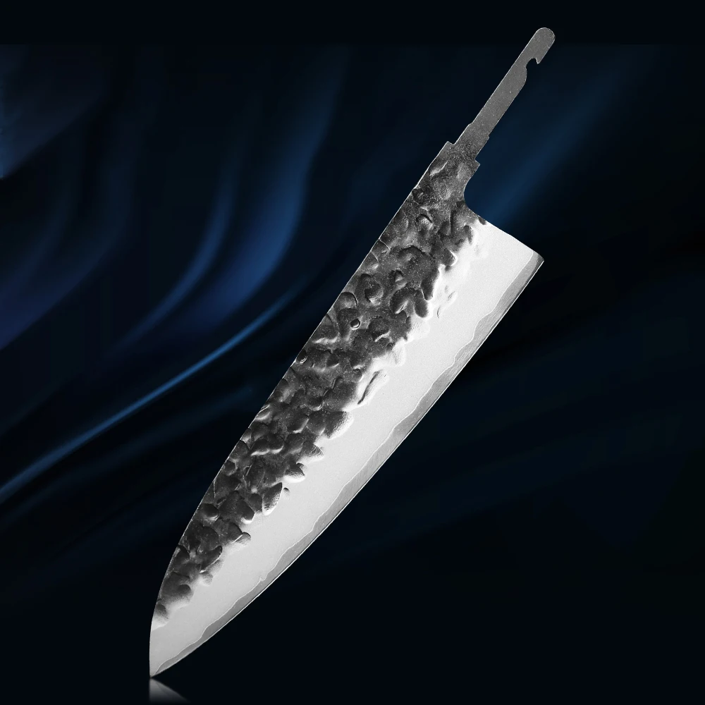 

8.2-inch Chef Knife Blank Blade DIY Handmade Japanese Kitchen Forged Full Tang Three-layer Composite Steel Sharp Making Tools