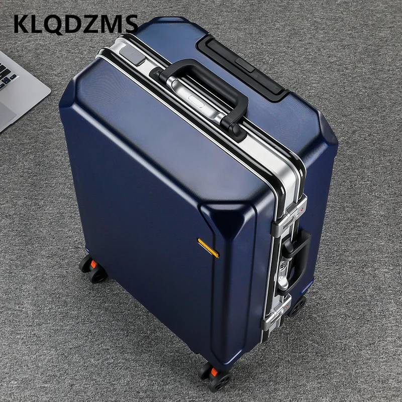 

KLQDZMS High Quality Suitcase 20 Inches Boarding Box 24"26"Aluminum Frame Trolley Case 22"Large Capacity Travel Bag Luggage