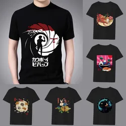 Camiseta clásica para hombre, camiseta de manga corta con estampado juvenil de tendencia ese, camiseta suave informal de moda con cuello redondo de la serie Anime para hombre