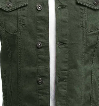 Заводская модная тонкая повседневная однотонная куртка на заказ, кардиган на пуговицах, рабочая куртка, мужская джинсовая куртка