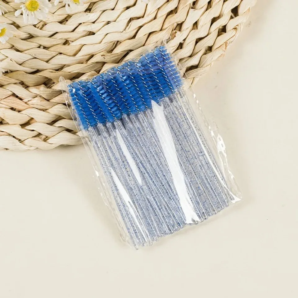 50-100 Piezas de Cepillos Peine para Pestañas, Herramienta Profesional para Extensiones y Maquillaje 6