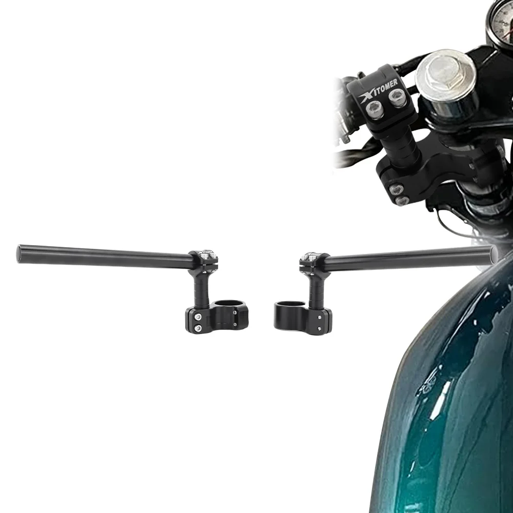 

Универсальные крепления-удлинители для руля мотоцикла, регулируемые, подходят для рулей 43 мм и 50 мм, комплект MultiClip Clip On