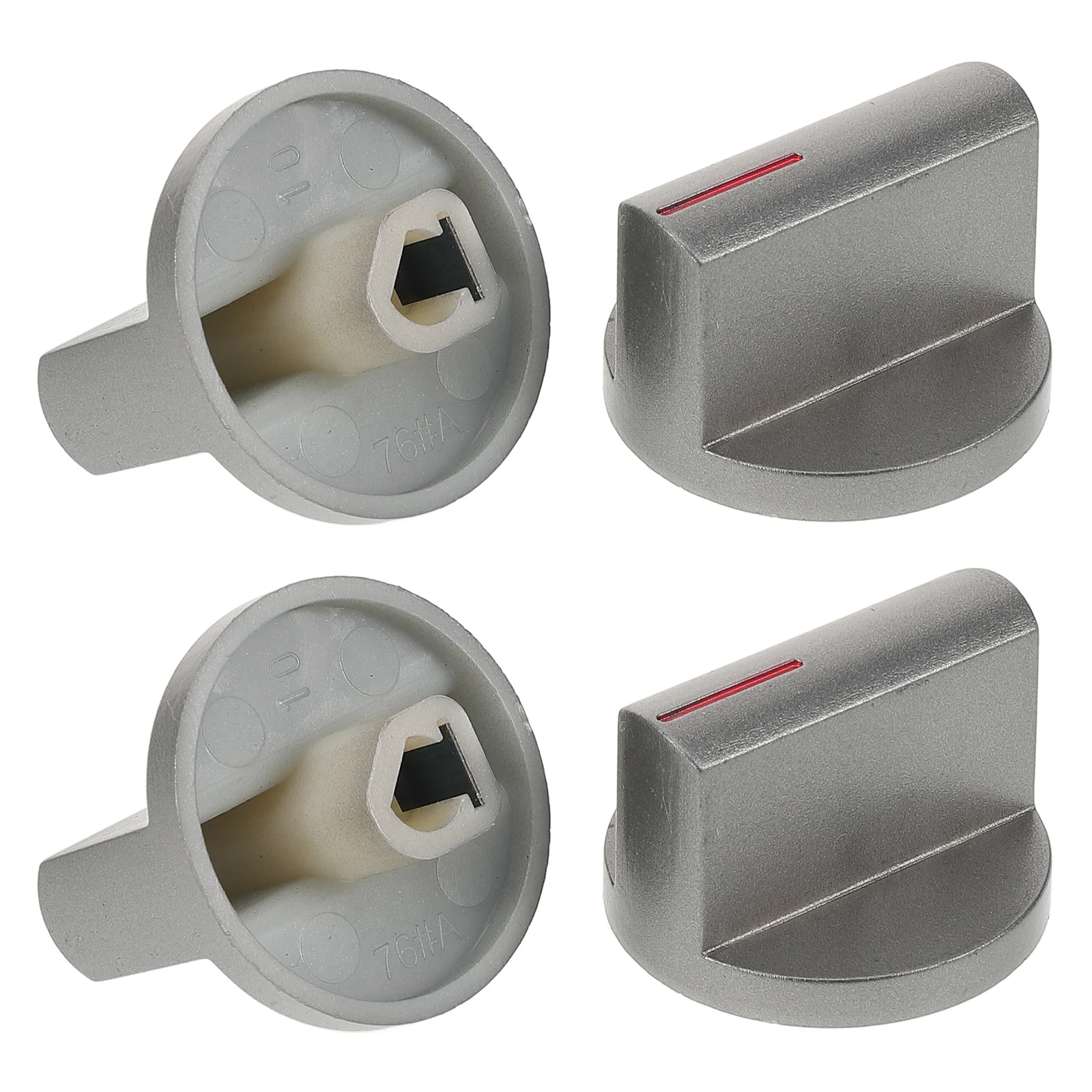 

4 Pcs Gas Stove Knob Accessory Cooker Replacement Knobs Control Abs Heater Replacements
