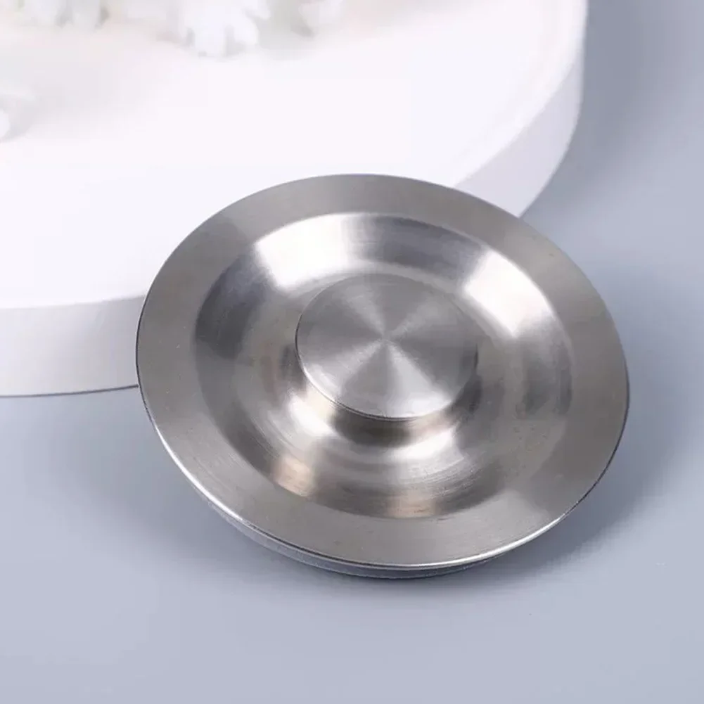 Bouchon de Vidange en Acier Inoxydable pour Cuisine, Couvercle d\'Évier, Filtre de Proximité Intégré, Accessoires Universels