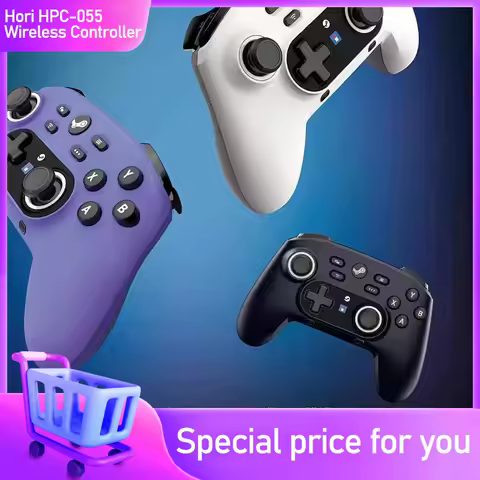 Original Hori HPC-055 Wireless Controller Steam Deck PC Steam Bluetooth For Monster Hunter Wilderness Black Myth Zhong Kui Game