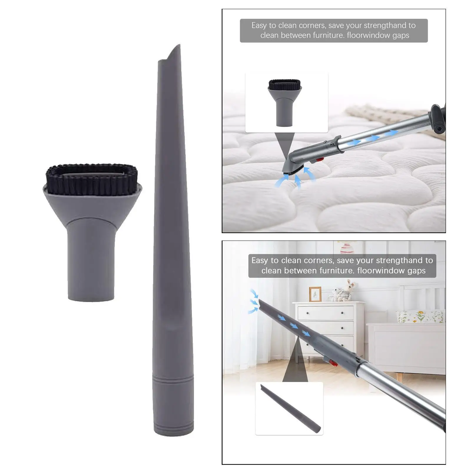 22FFJ Vacuum Crevice Nozzle +Dust Brush for Shark NV352 NV357