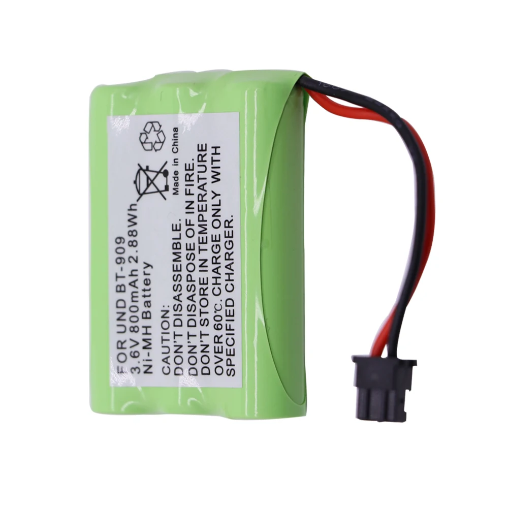 2 sztuk/partia bateria dla uniden BT-909 BT909 3*AAA 3.6V 800mah NIMH bateria do zabawek RC zabawki elektryczne obiekty oświetlenia bezpieczeństwa