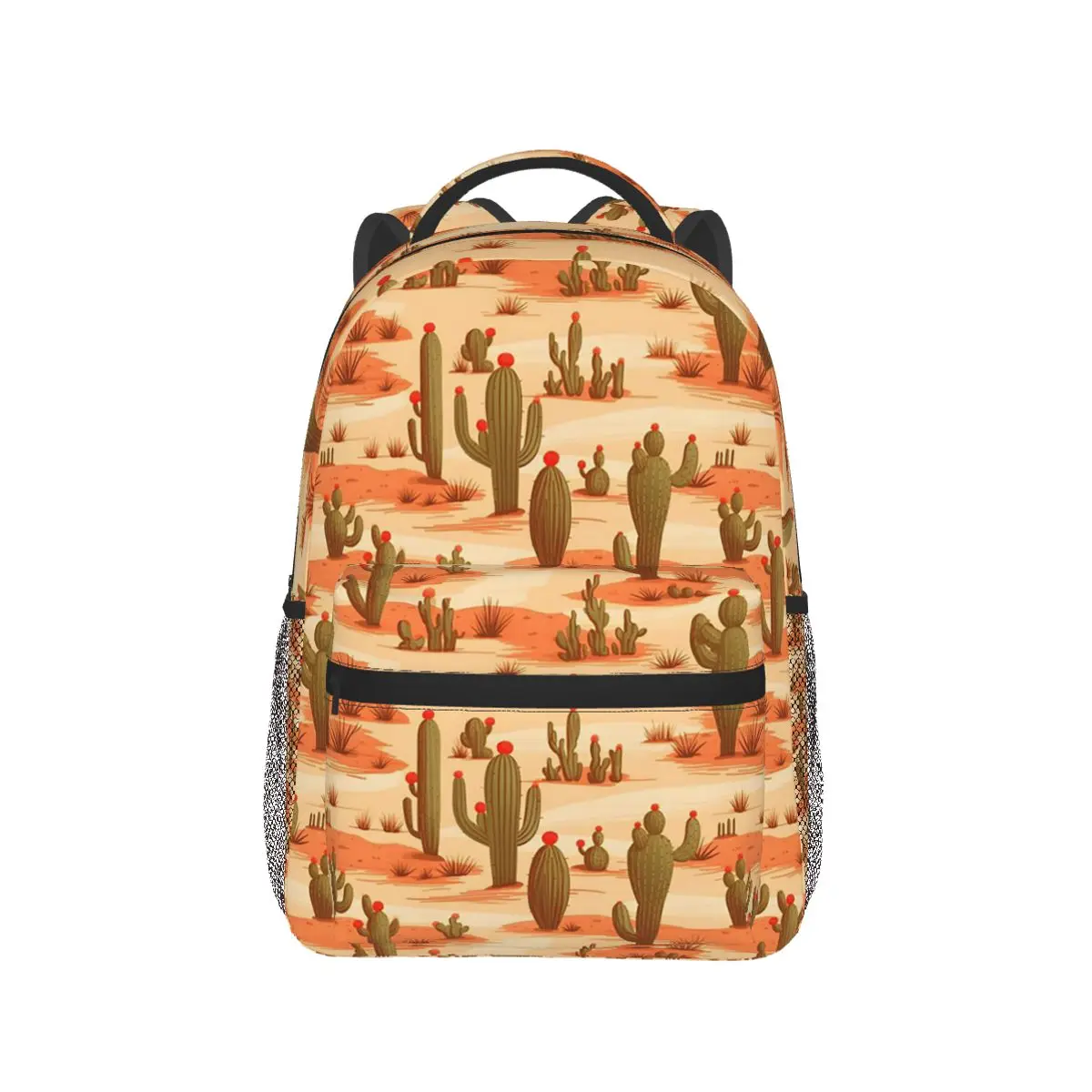 

Cute Desert Cactus Columnar Backpack Hot Sale Daypack Large Capacity Boys Girls BookBag School Bag Shoulder Bags for Men Women