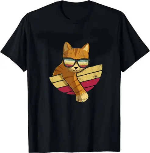 Vintage Style Orange Cat Sunglasses Tabby Cat Lover Gift Unisex Form T-Shirt