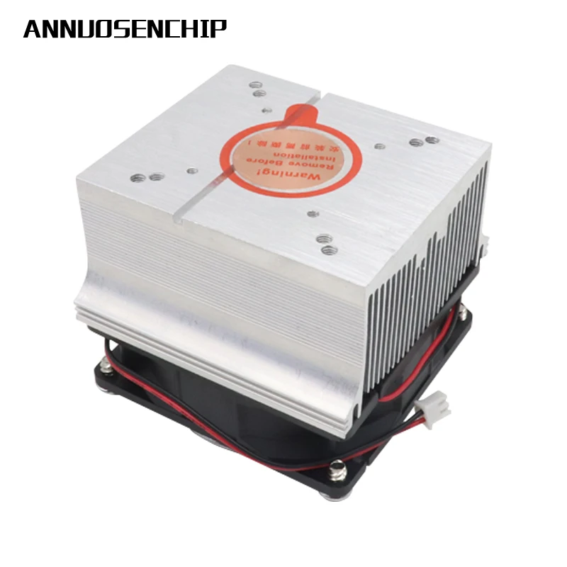 Grzejnik aluminiowy 20W 30W 50W 100W LED COB Chip Radiator 80*80mm z wentylatorem chłodzącym DC12V Przewodność cieplna Rdzeń kolumny miedzianej