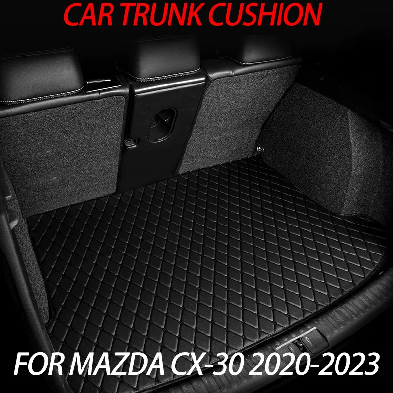 Car Trunk Mat For Mazda CX-30 DM 2020 2021 2022 2023 CX30 CX 30 Dirt-resistant Fully Trunk Mat Rear Cargo Tray Car Accessories