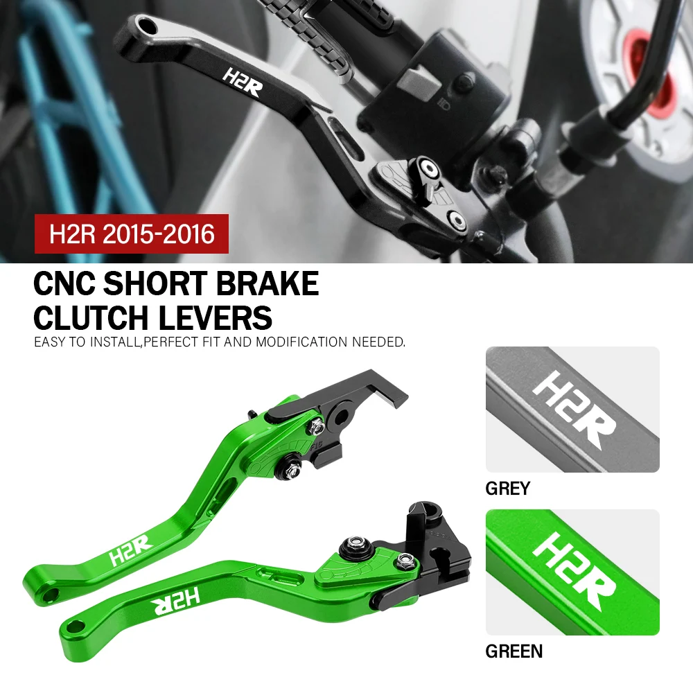 

For KAWASAKI H2R 2015 2016 2017 2018 H2R Motorcycle CNC Adjustable Brake Clutch Levers Handle Accessories