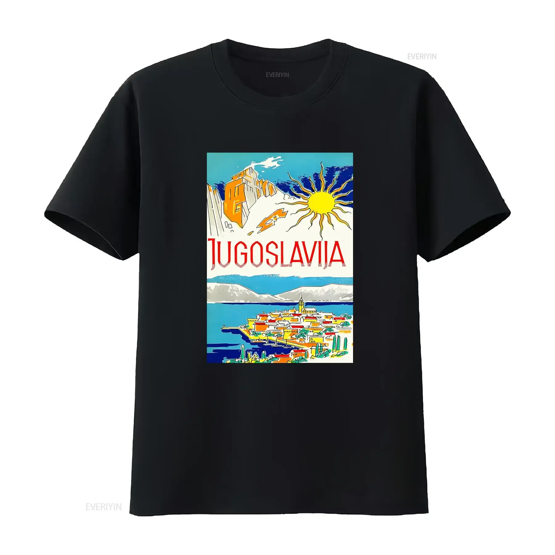 Vintage Yugoslavia T Shirt Retro Travel Poster Design Ideal for Balkan Enthusiasts Jugoslavija Sweater Serbia Croatia vintage