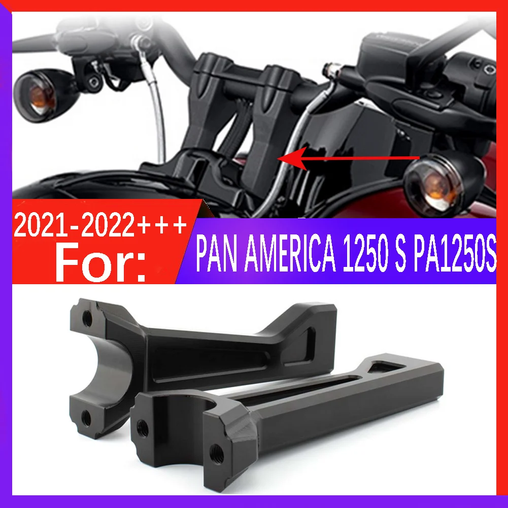 

CNC aluminum Motorcycle Accessories Tall Risers For HARLEY PAN America 1250 PA1250 PANAMERICA 1250/S 2020 2021 2022